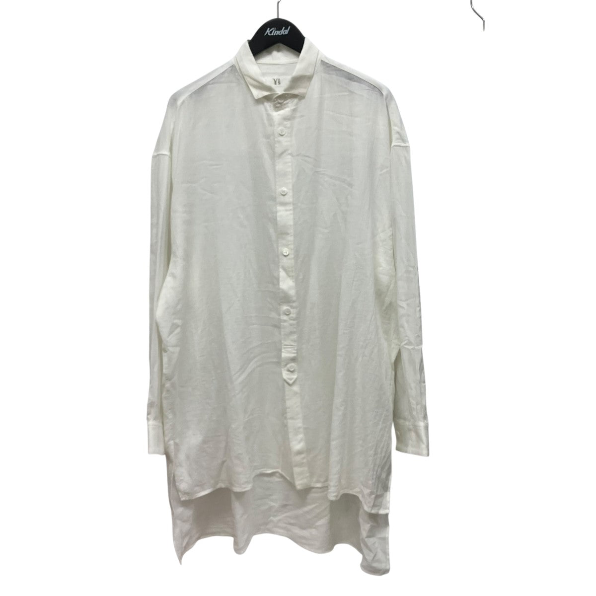 Y’s 25AWCOTTON VIYELLA DESIGN COLLAR BIG BLOUSEコットンビエラシャツYL-B14-021 古着・中古-1枚目のアイテム画像