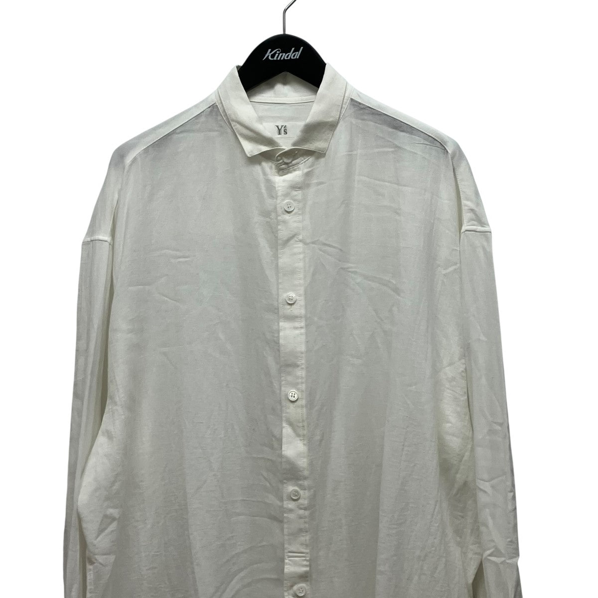 Y’s 25AWCOTTON VIYELLA DESIGN COLLAR BIG BLOUSEコットンビエラシャツYL-B14-021 古着・中古-3枚目のアイテム画像