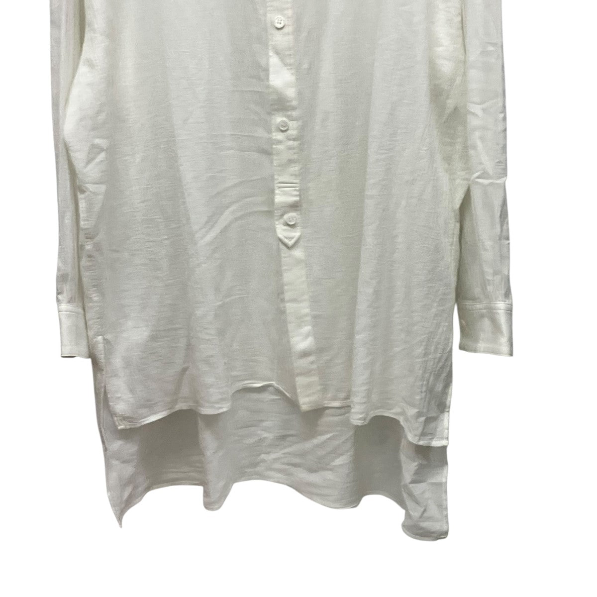 Y’s 25AWCOTTON VIYELLA DESIGN COLLAR BIG BLOUSEコットンビエラシャツYL-B14-021 古着・中古-4枚目のアイテム画像
