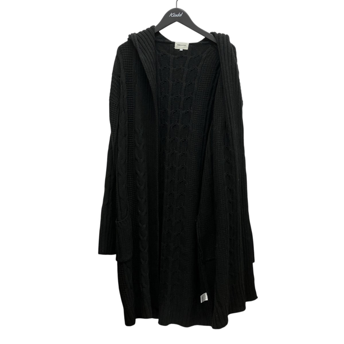 EMMA CLOTHES フーデッドニットカーディガン 古着・中古-5枚目のアイテム画像
