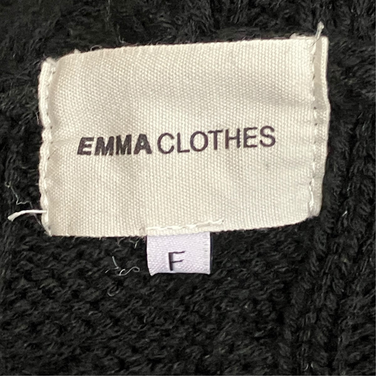 EMMA CLOTHES フーデッドニットカーディガン 古着・中古-7枚目のアイテム画像