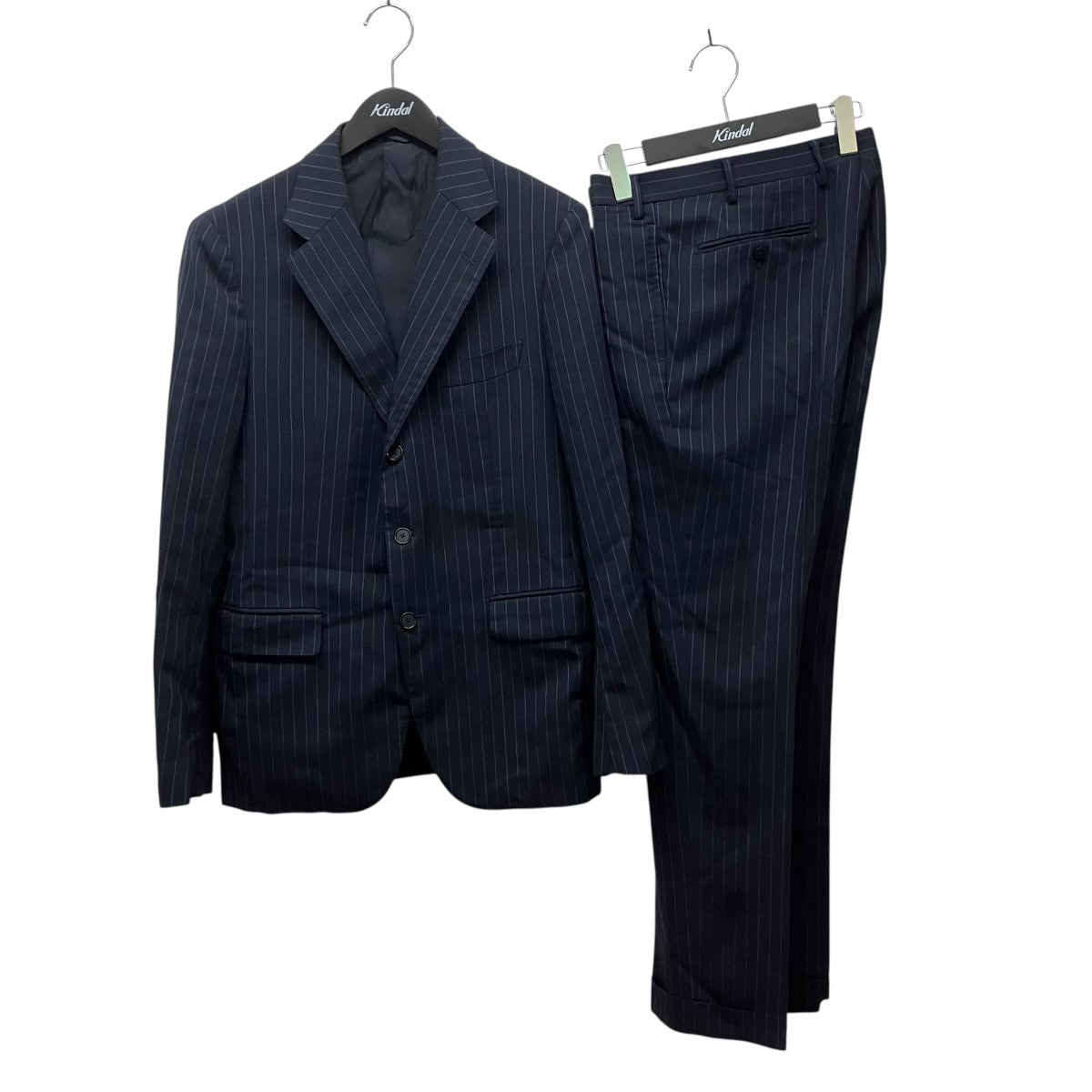 takuya_o【極美品】UNITED ARROWS セットアップ 紺 L UNITED ARROWS(ユナイテッドアローズ) ストライプセットアップスーツ