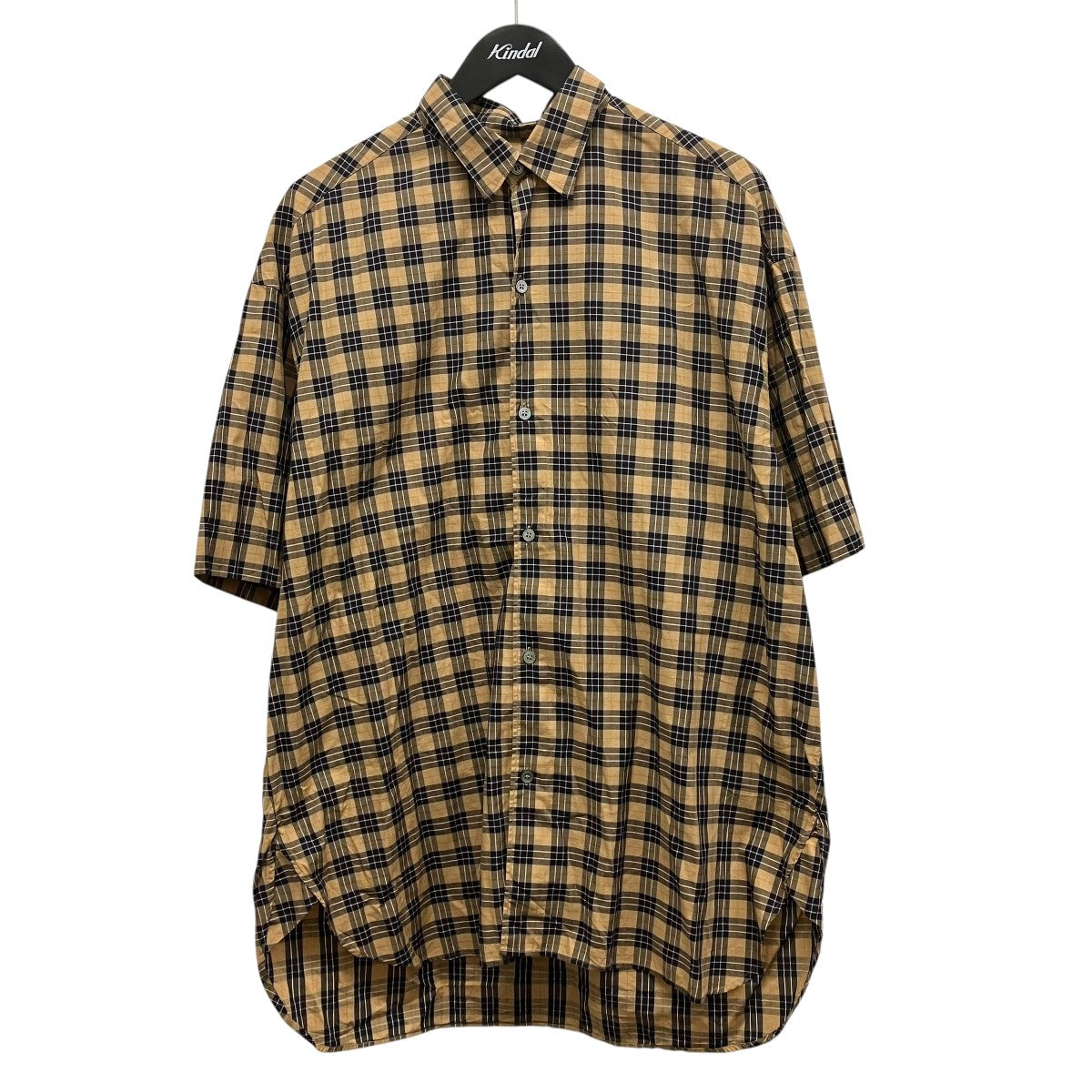 22SSNICHOLSON 20MADRAS CHECK COTTON OVERSIZED SHIRTチェックシャツ51-10-821012