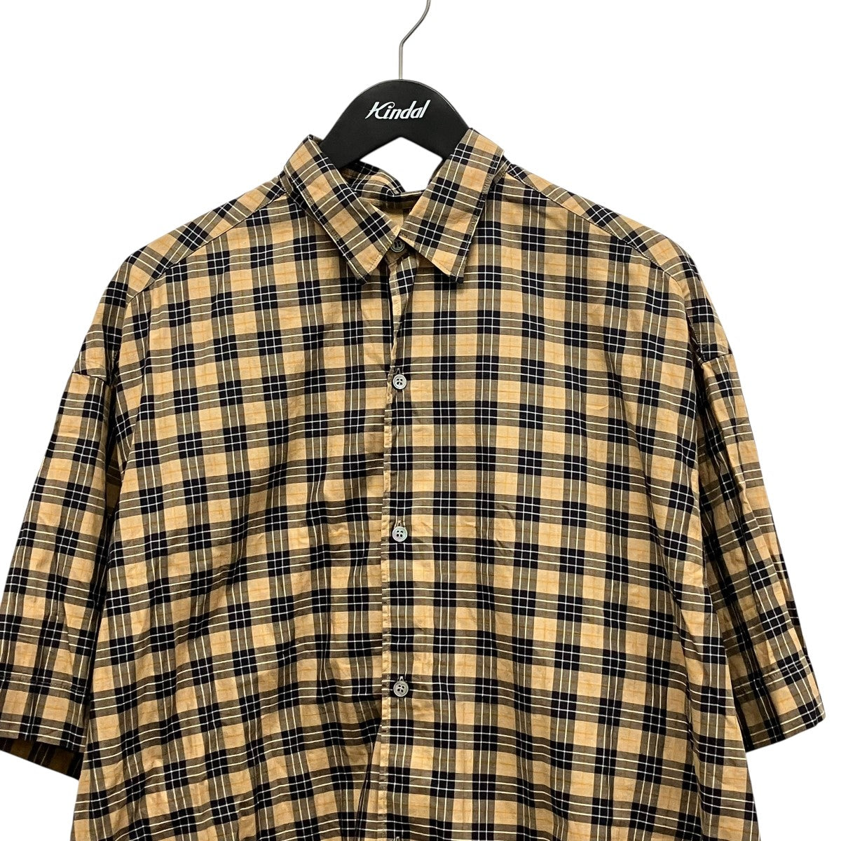 22SSNICHOLSON 20MADRAS CHECK COTTON OVERSIZED SHIRTチェックシャツ51-10-821012