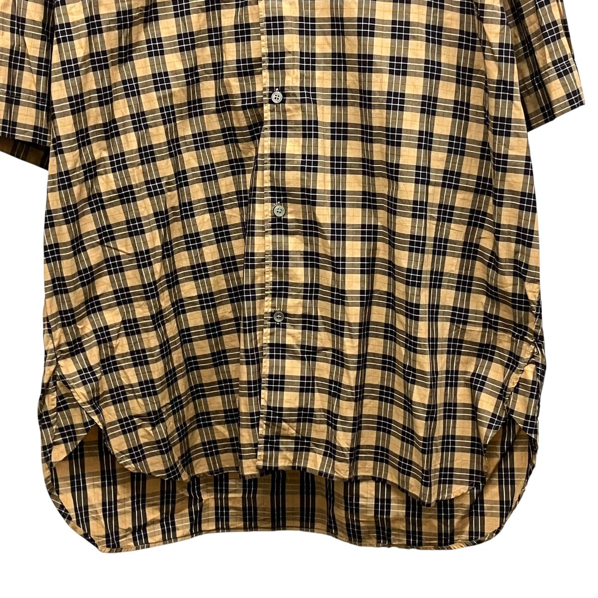 22SSNICHOLSON 20MADRAS CHECK COTTON OVERSIZED SHIRTチェックシャツ51-10-821012