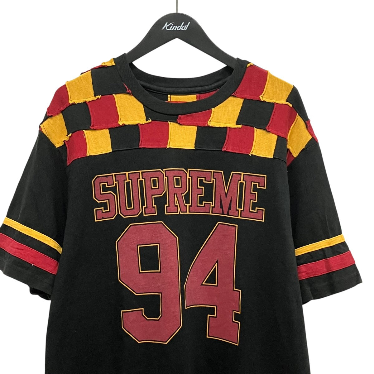 24SSPatchwork Yoke football topパッチワークフットボールトップ