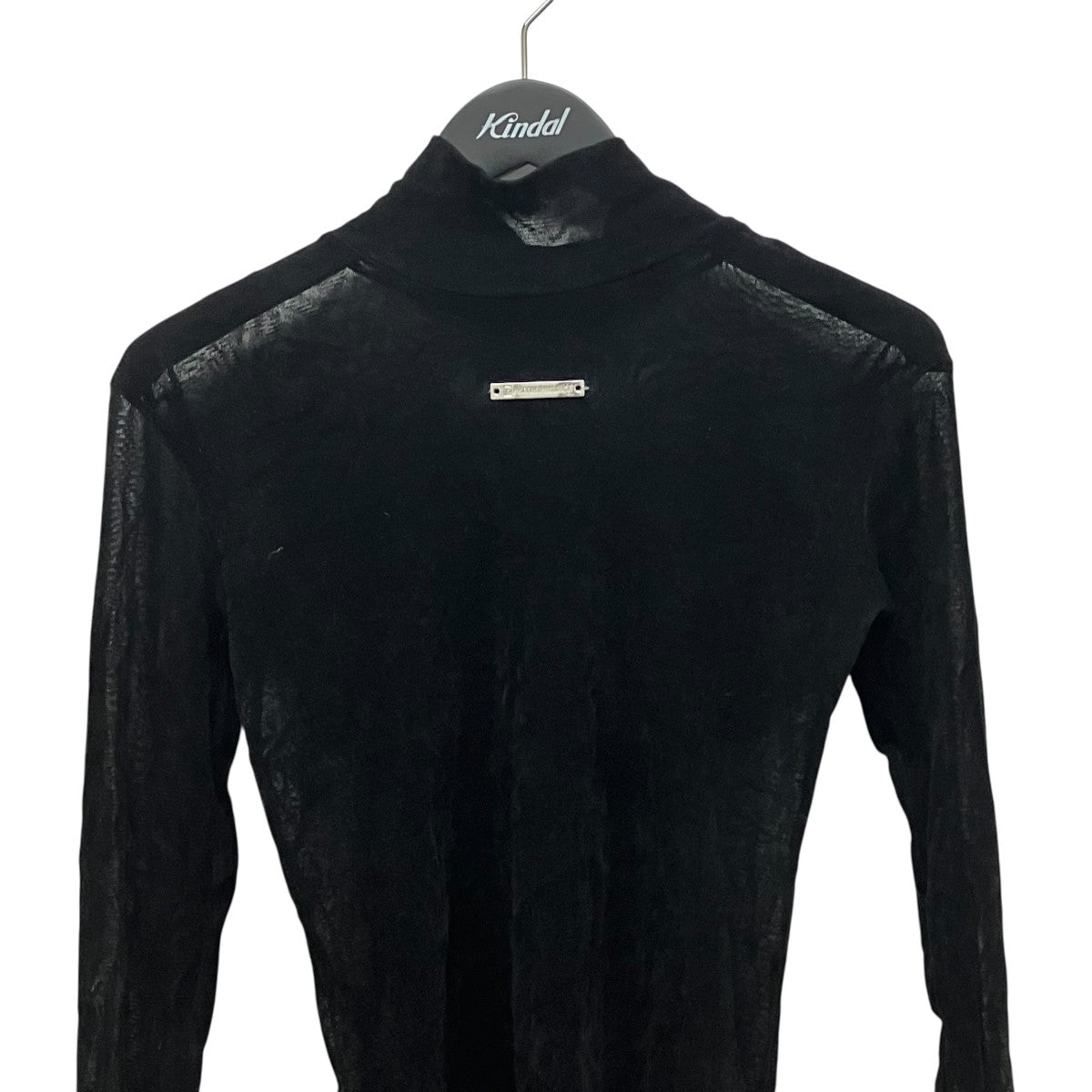 PRANK PROJECT Flocky Tulle Turtle Topベロアレースハイネックカットソー31232415104 古着・中古-3枚目のアイテム画像