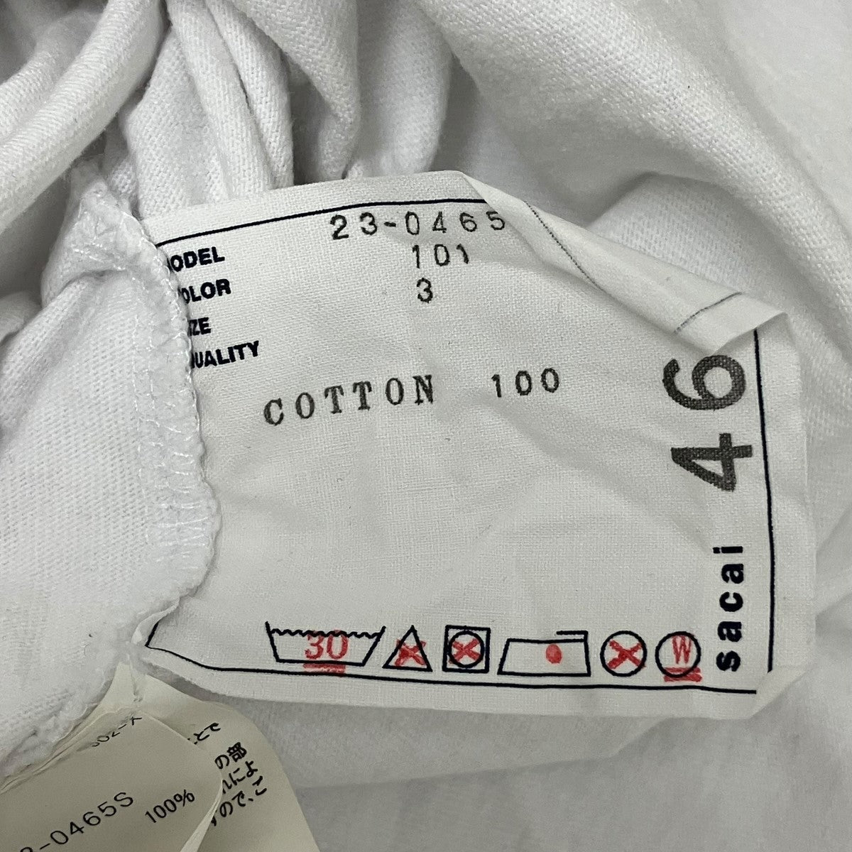 sacai×eric haze 23SSロゴプリントTシャツ23-0465S 古着・中古-6枚目のアイテム画像
