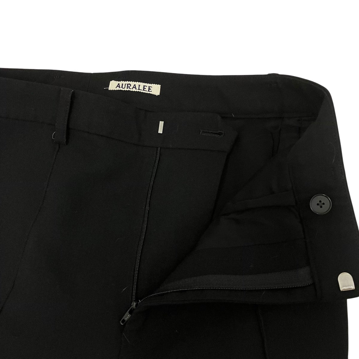 AURALEE 23AWTENSE WOOL DOUBLE CLOTH SLACKSスラックスA23AS01WP 古着・中古-3枚目のアイテム画像