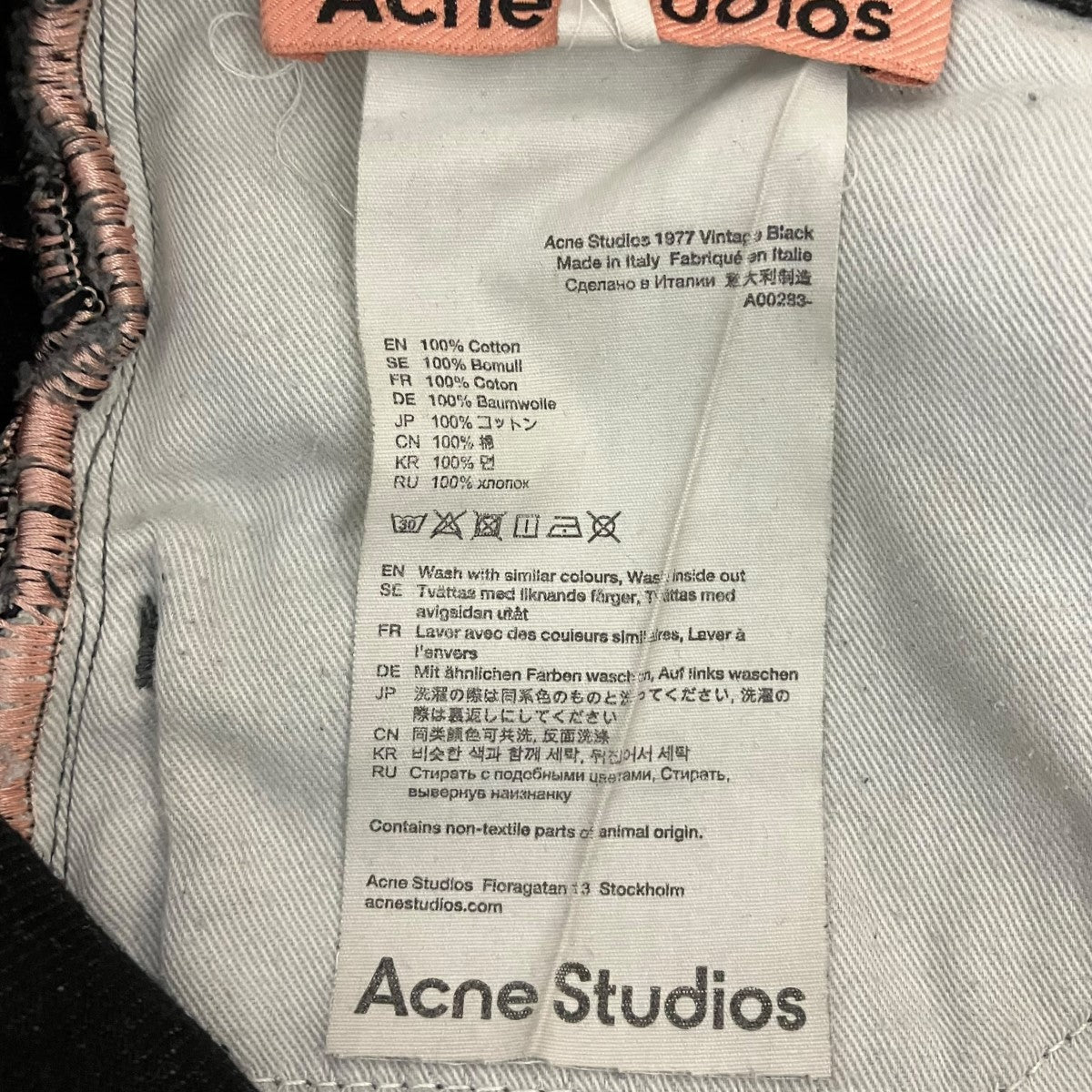 ACNE STUDIOS Vintage BlackデニムパンツA00283 古着・中古-6枚目のアイテム画像