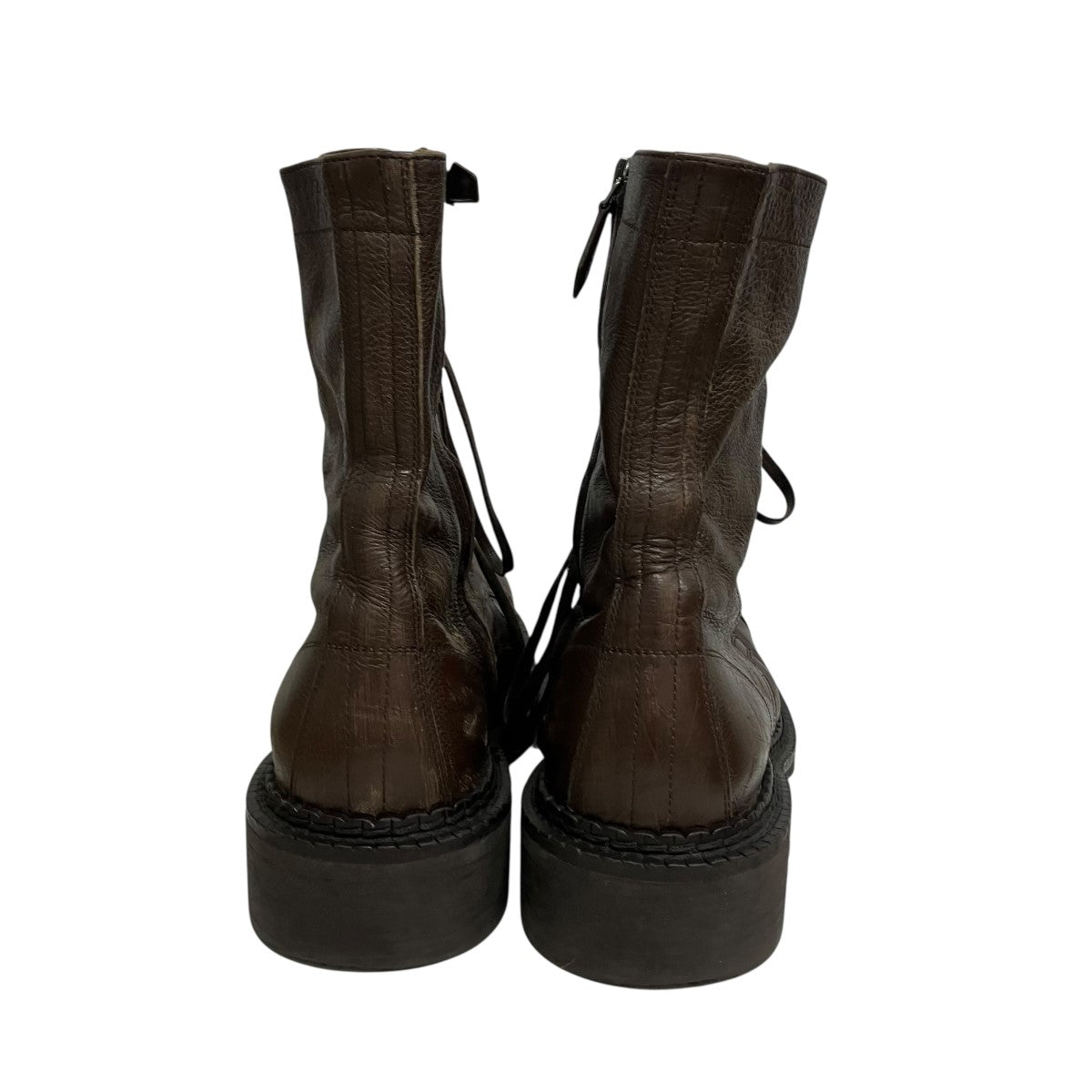 MIU MIU フェード加工レースアップブーツ 古着・中古-4枚目のアイテム画像