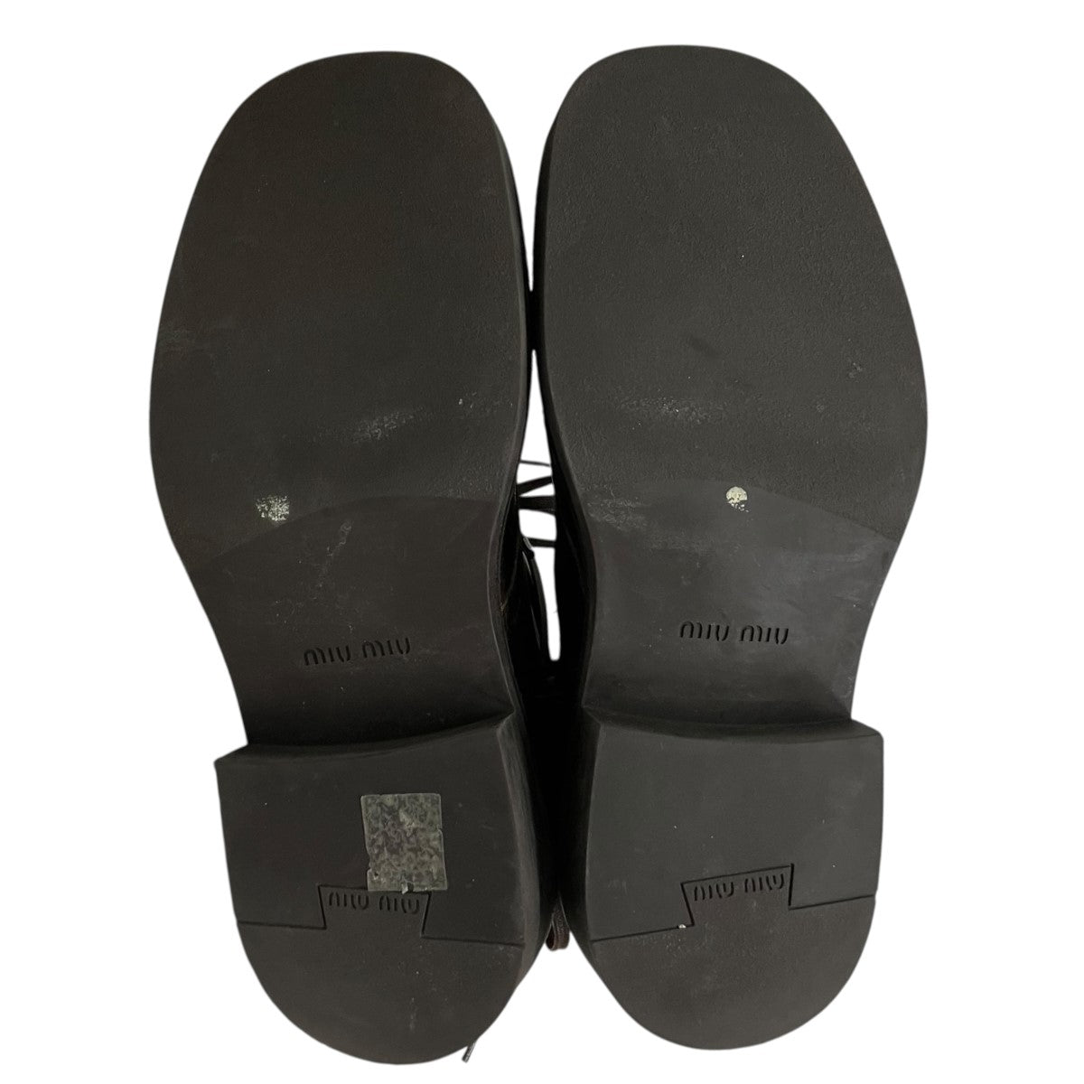 MIU MIU フェード加工レースアップブーツ 古着・中古-5枚目のアイテム画像
