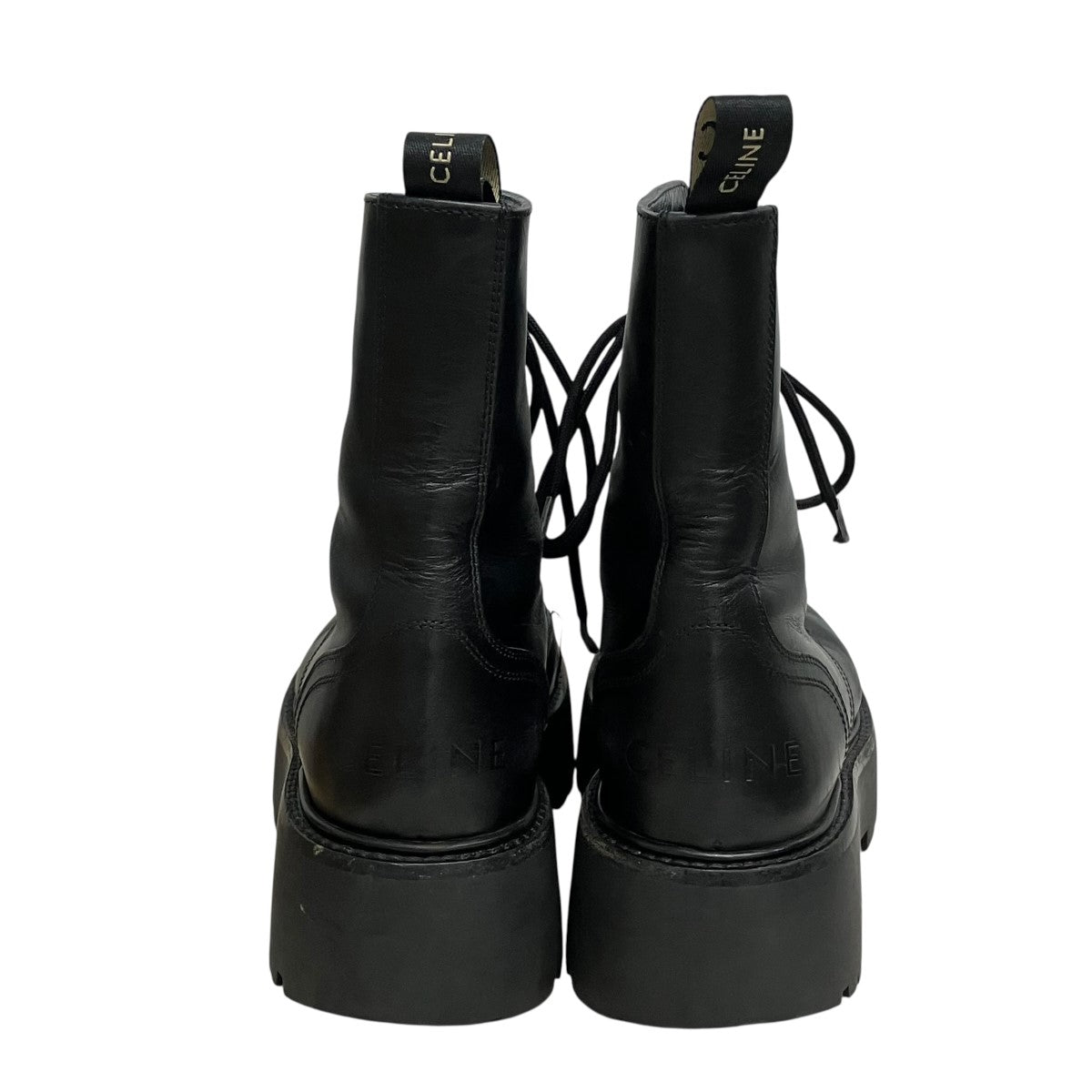 CELINE バルキーレースアップブーツBE 0272 古着・中古-4枚目のアイテム画像