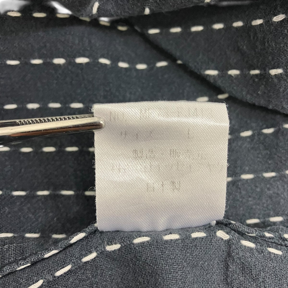 ISSEY MIYAKE MEN ストライプノーカラーシャツME73-FJ413 古着・中古-6枚目のアイテム画像