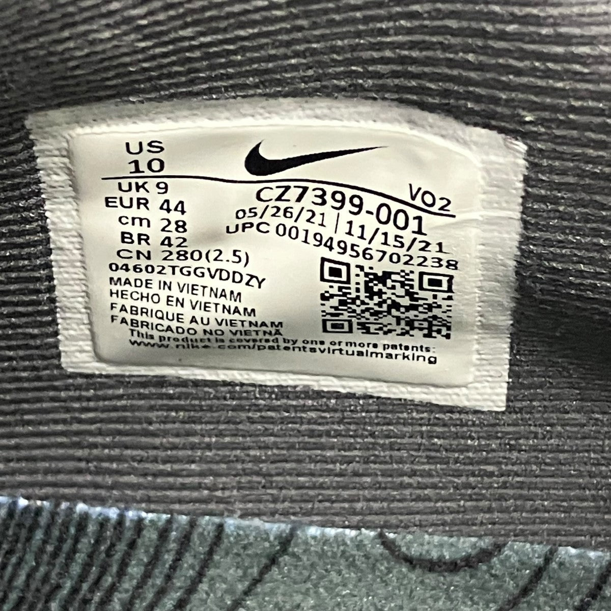 NIKE REACT SFB CARBON LOWローカットスニーカーCZ7399-001 古着・中古-6枚目のアイテム画像