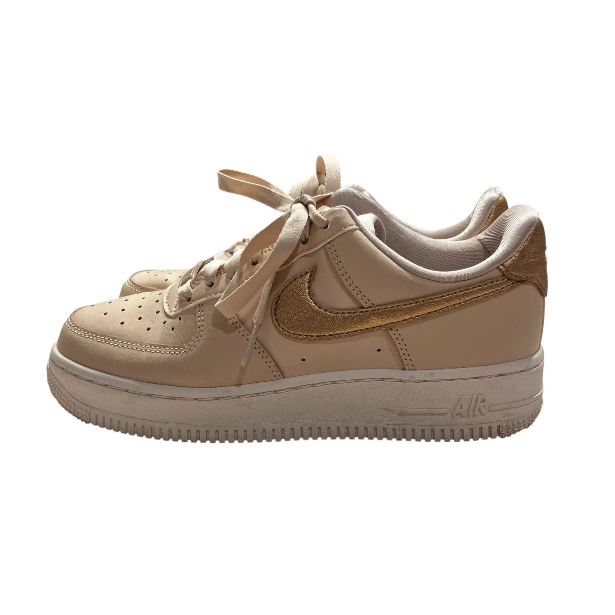 W AIR FORCE 1 ’07 サンドドリフト ファントム メタリックゴールド厚底スニーカーDQ7569-102