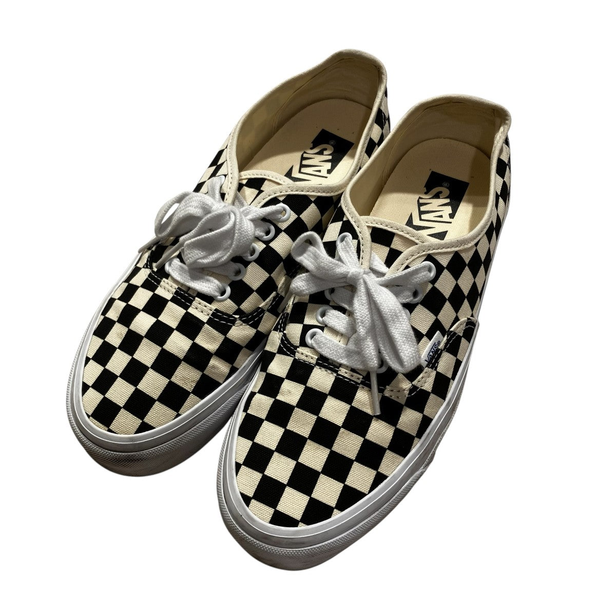 VANS AUTHENTICチェッカー柄オーセンティックスニーカー507452 古着・中古-1枚目のアイテム画像