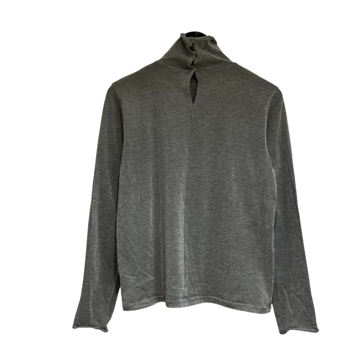 COTTON SILK CREW NECK LONG SLEEVE TOPタートルネックカットソー8612-241-0378