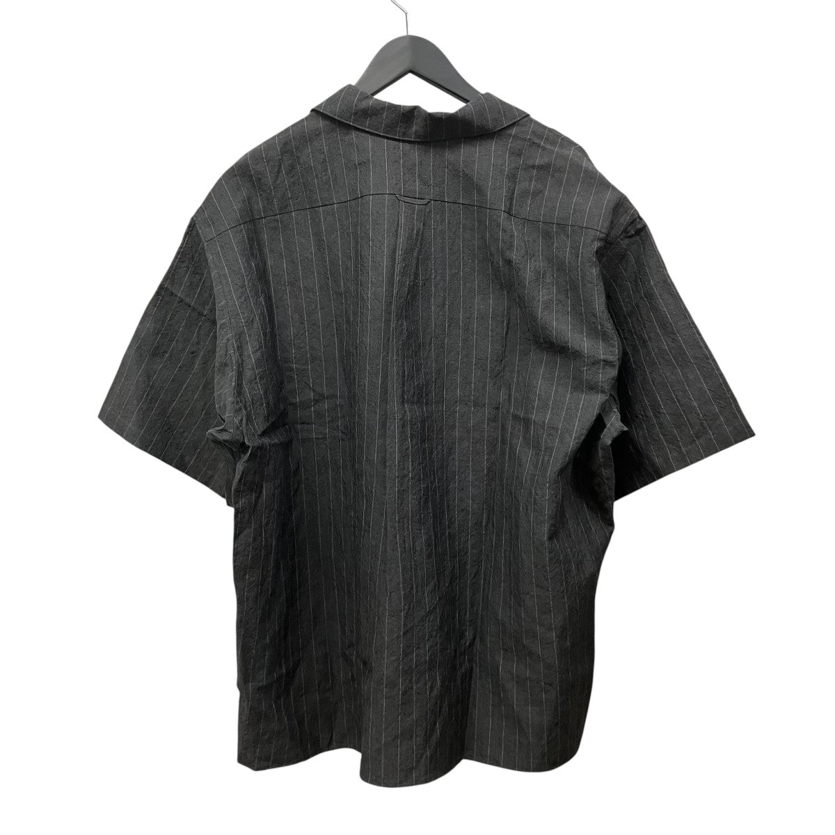 SUS SOUS open collar S S shirtリネンストライプ半袖シャツ12-SS-008 古着・中古-2枚目のアイテム画像