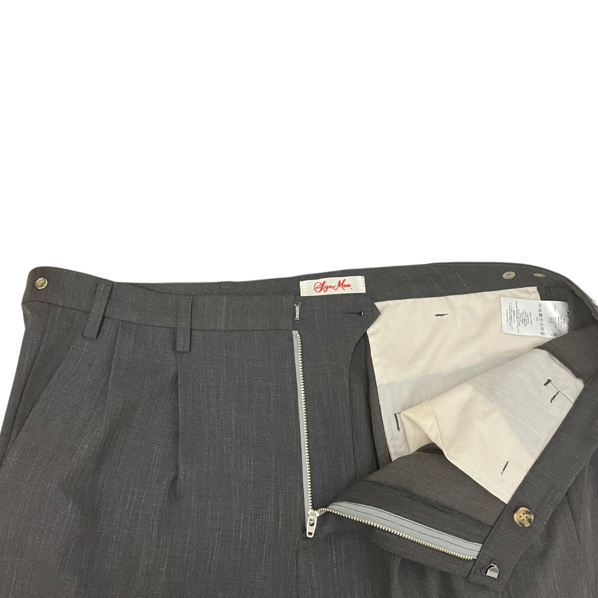 SYUMAN． 26SSNu Suit Trousersワイドスラックスパンツ26ss-SY018 古着・中古-5枚目のアイテム画像