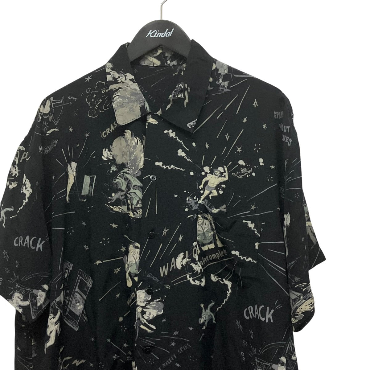 Porter Classic 落ちこぼれスパイシネマ柄半袖シャツ 古着・中古-3枚目のアイテム画像