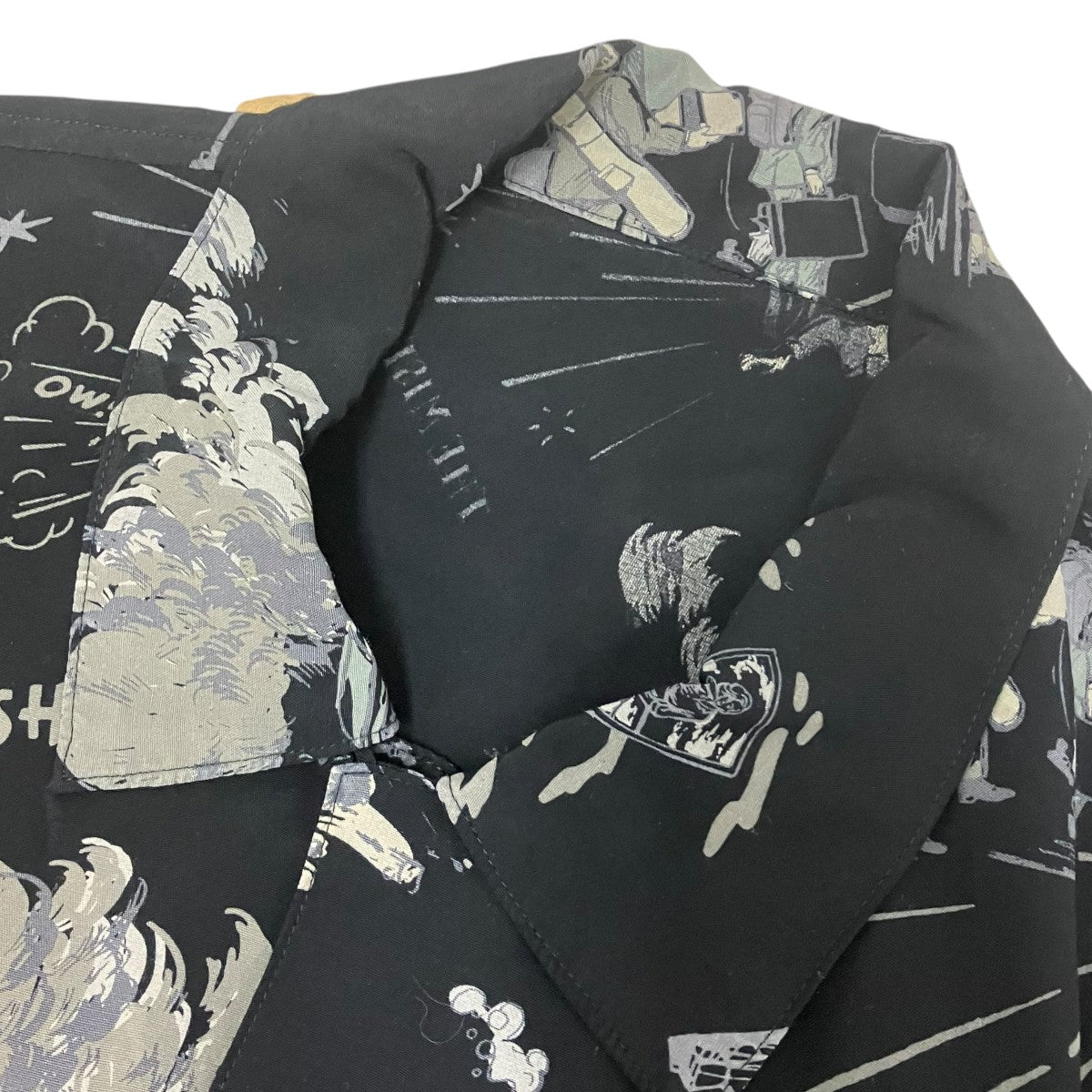 Porter Classic 落ちこぼれスパイシネマ柄半袖シャツ 古着・中古-5枚目のアイテム画像