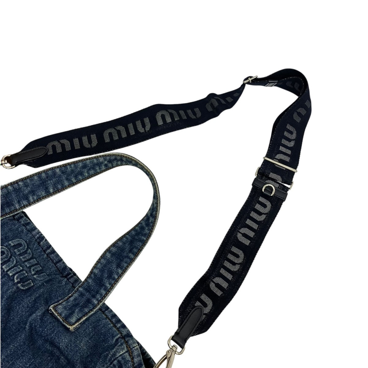 MIU MIU 2WAYデニムショルダートートバッグ5BG236 古着・中古-5枚目のアイテム画像