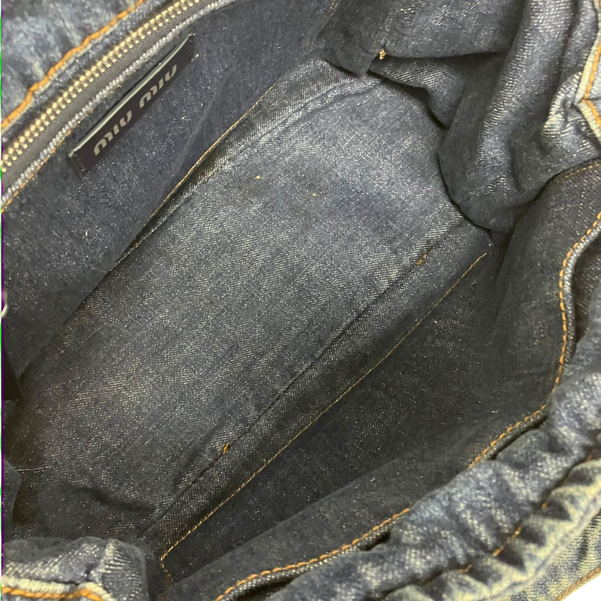 MIU MIU 2WAYデニムショルダートートバッグ5BG236 古着・中古-6枚目のアイテム画像