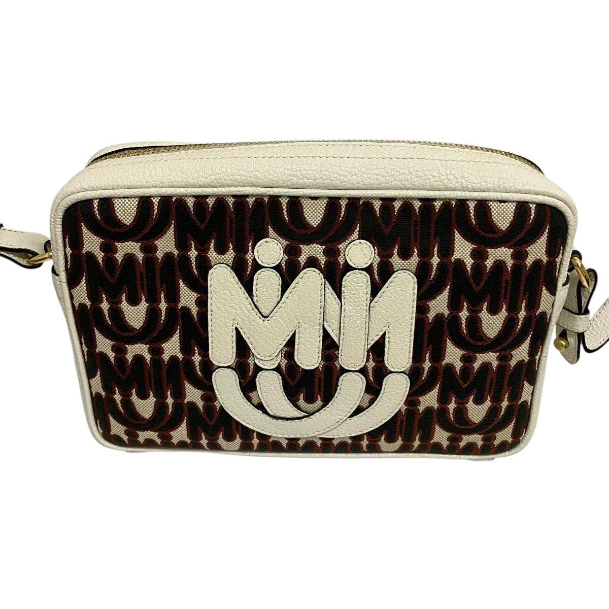 MIU MIU ロゴモノグラムショルダーバッグ5BH116 古着・中古-1枚目のアイテム画像