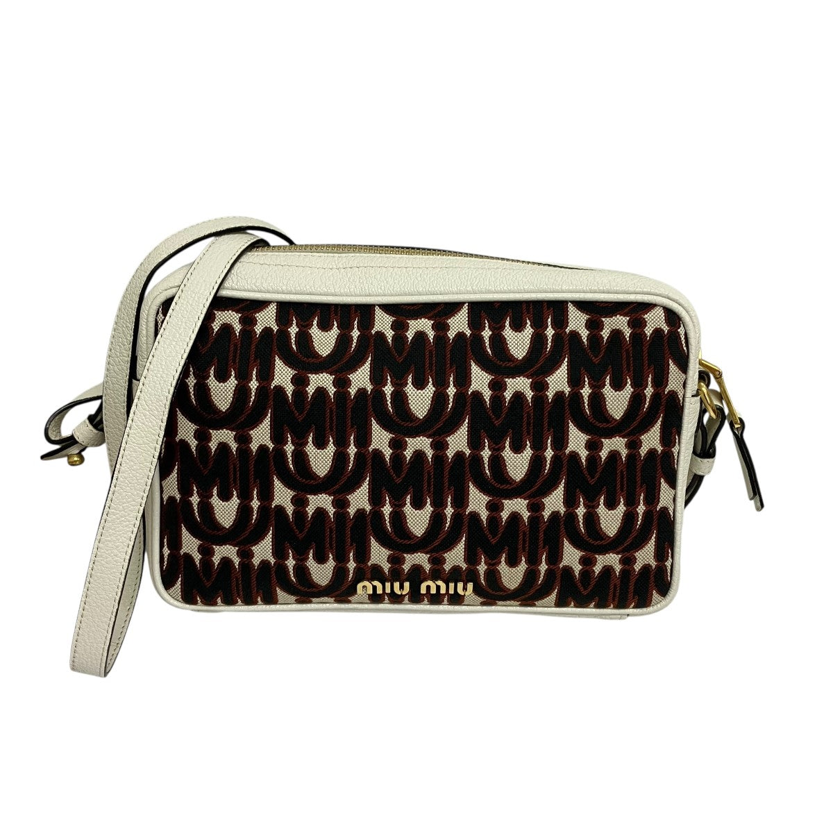 MIU MIU ロゴモノグラムショルダーバッグ5BH116 古着・中古-2枚目のアイテム画像