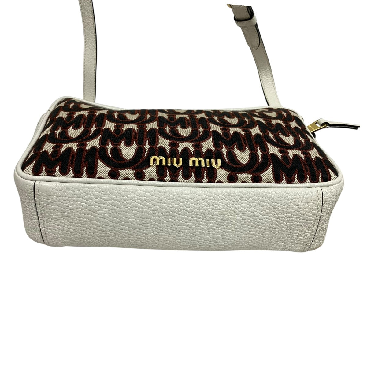 MIU MIU ロゴモノグラムショルダーバッグ5BH116 古着・中古-4枚目のアイテム画像