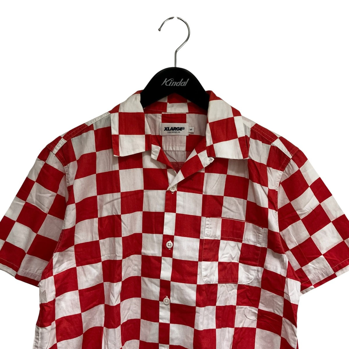 X-LARGE 半袖チェッカーシャツ01182413 古着・中古-3枚目のアイテム画像
