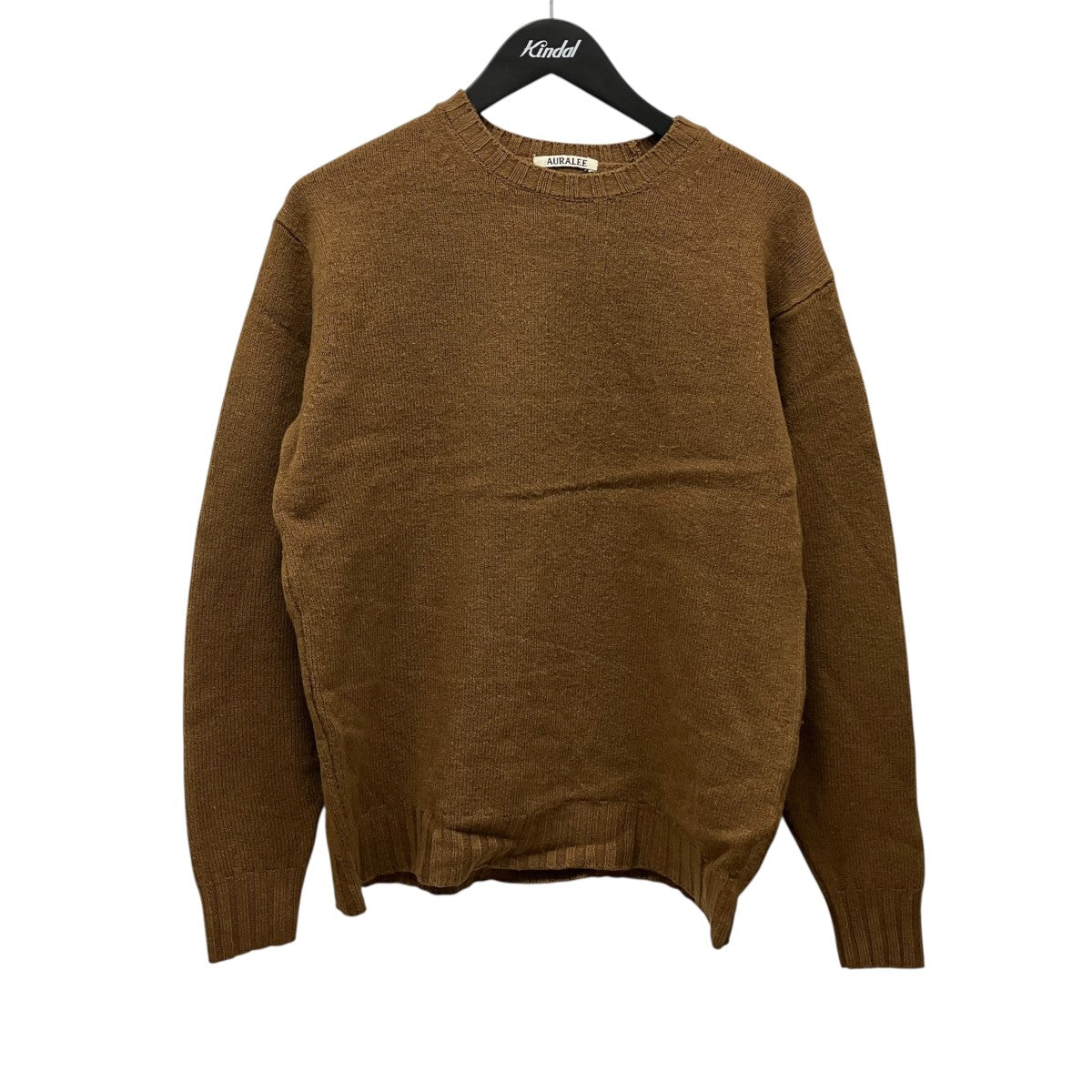 AURALEE 23AWWASHED FRENCH MERINO KNIT P OウールニットA23AP01SW 古着・中古-1枚目のアイテム画像