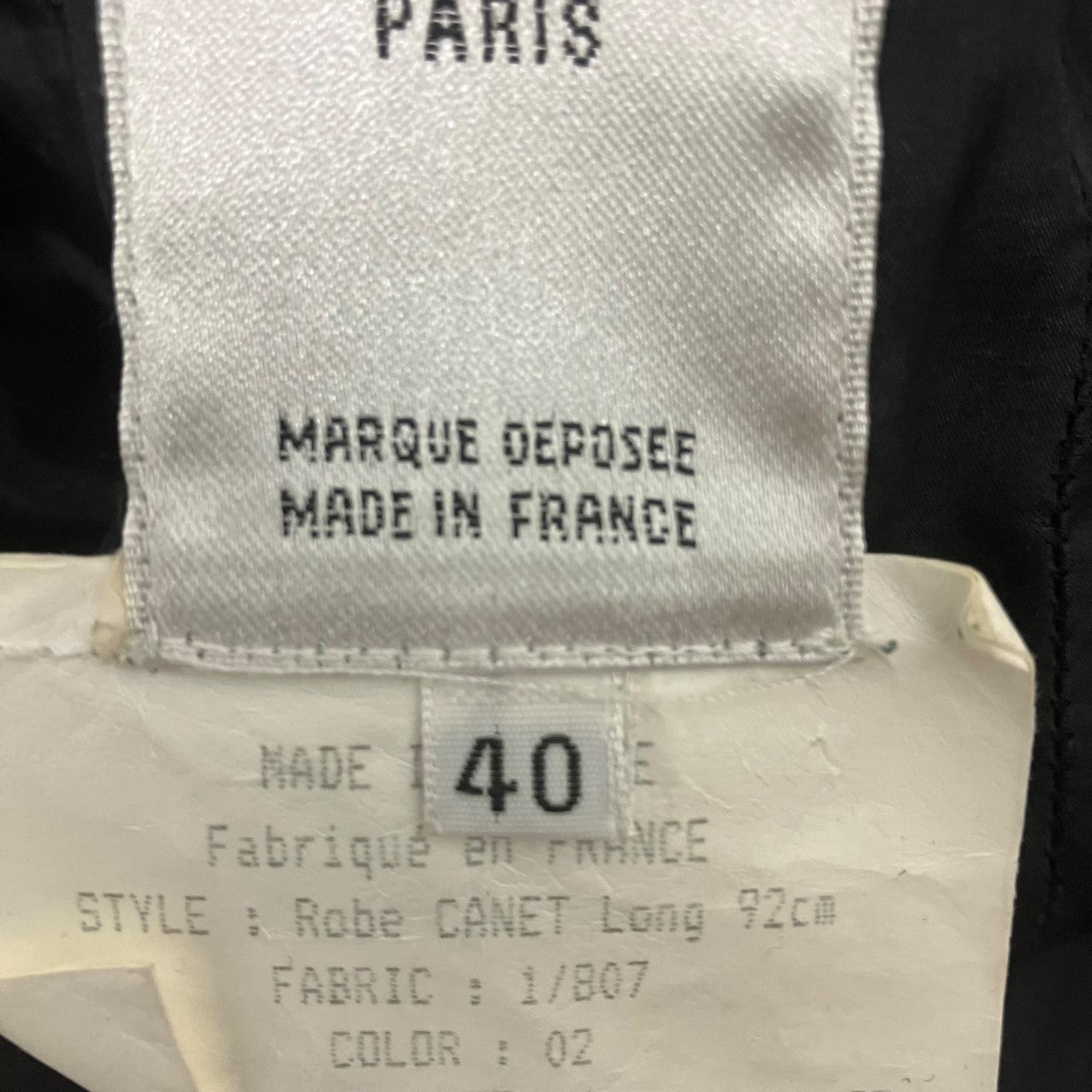 CELINE オールドレース切替ワンピース 古着・中古-6枚目のアイテム画像