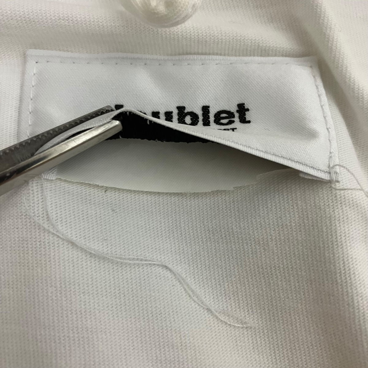 doublet THANK YOU FRINGE EMBROIDERY T-SHIRTフリンジロゴTシャツ 古着・中古-7枚目のアイテム画像