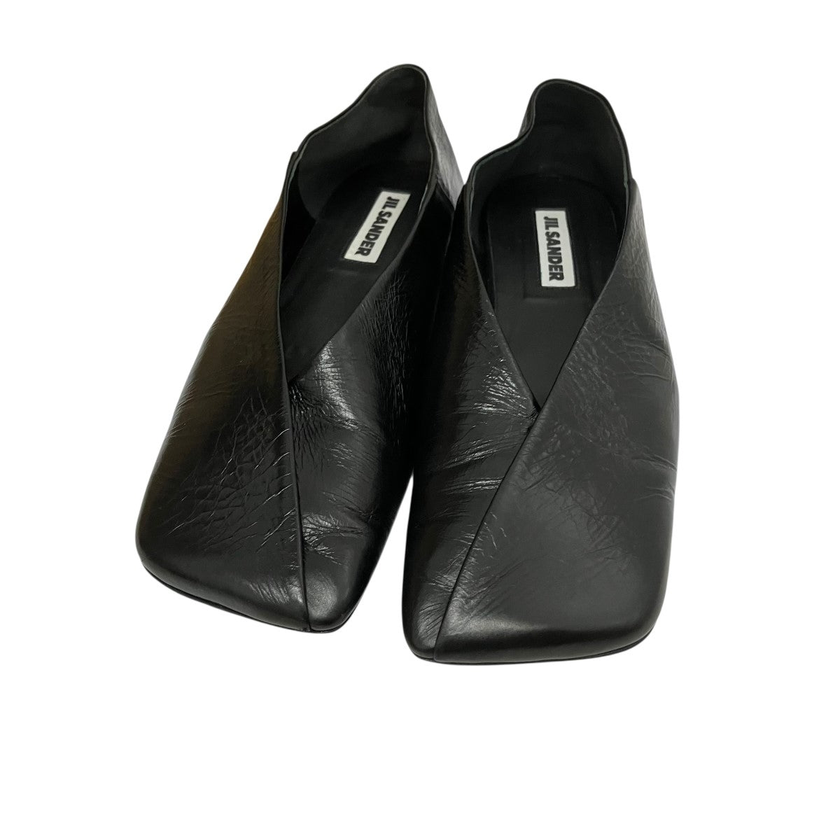 JIL SANDER スクエアトゥフラットシューズ 古着・中古-2枚目のアイテム画像