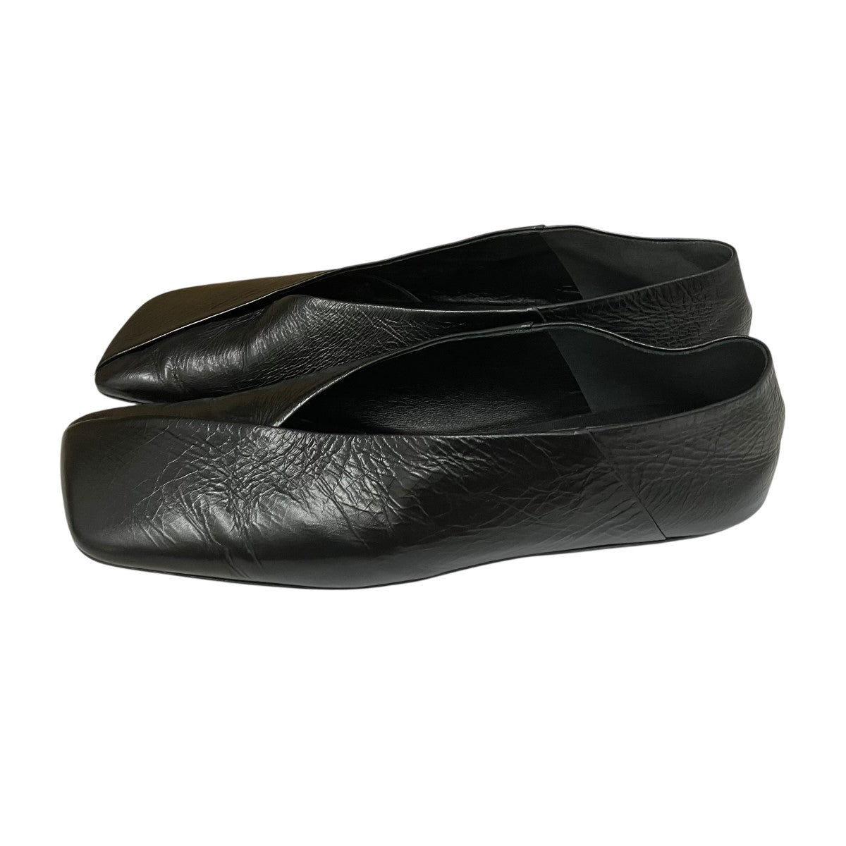 JIL SANDER スクエアトゥフラットシューズ 古着・中古-3枚目のアイテム画像