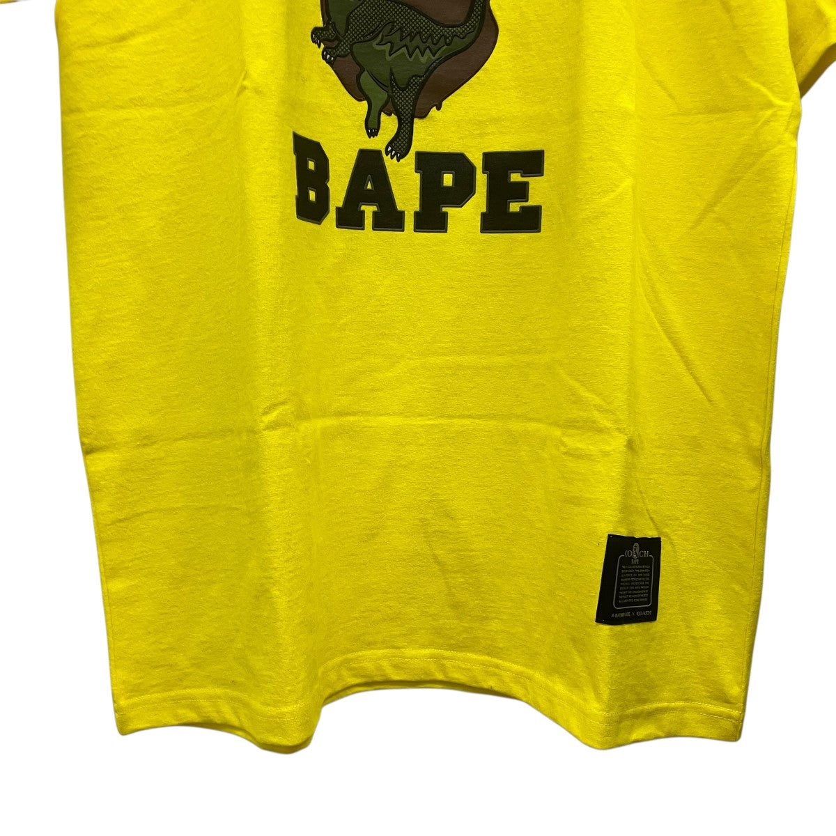 COACH×A BATHING APE REXY TEEロゴプリントTシャツ001TEG231901X 古着・中古-4枚目のアイテム画像