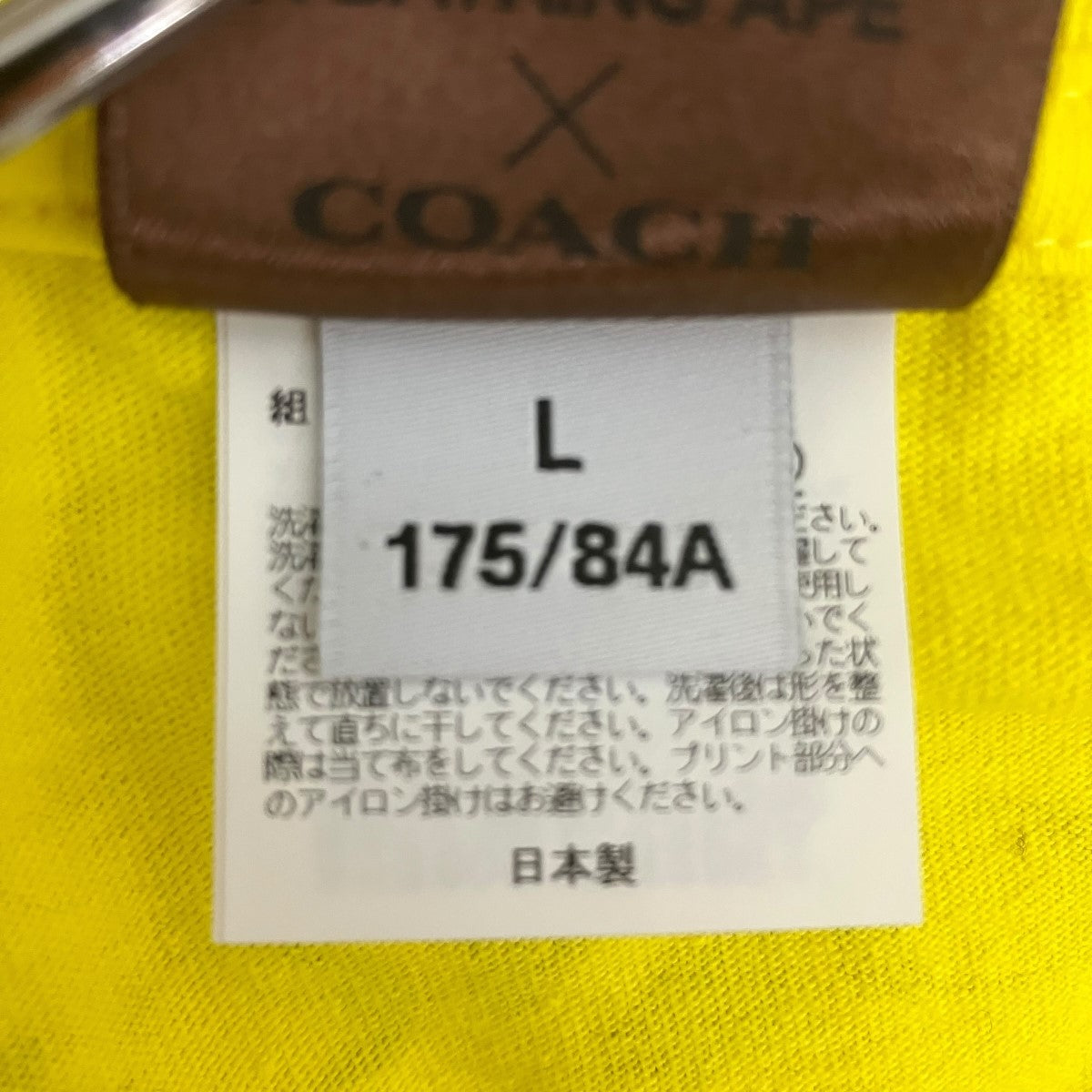COACH×A BATHING APE REXY TEEロゴプリントTシャツ001TEG231901X 古着・中古-6枚目のアイテム画像
