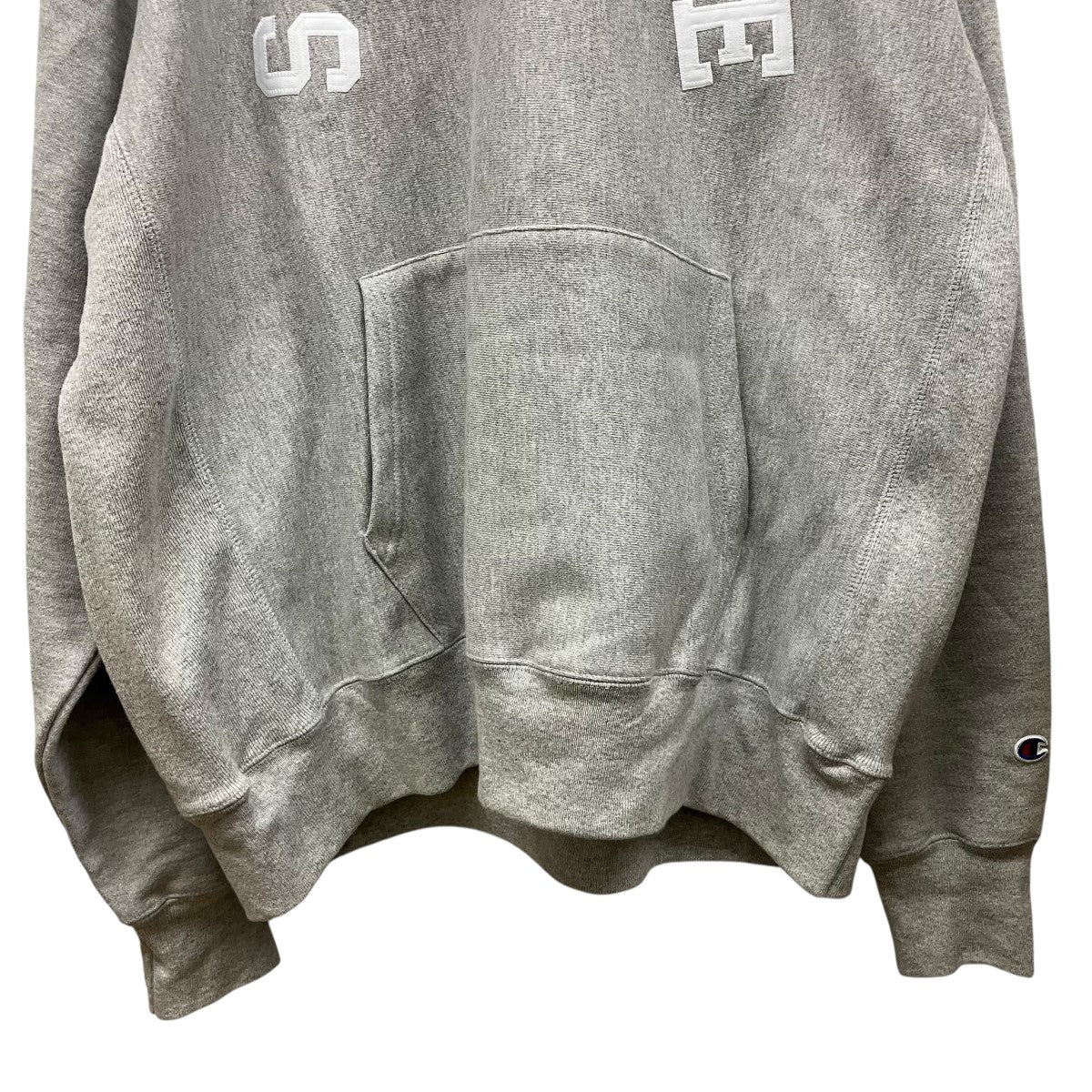 Supreme×Champion 25SSChampion Hooded Sweatshirtアーチロゴプルオーバーパーカー 古着・中古-4枚目のアイテム画像