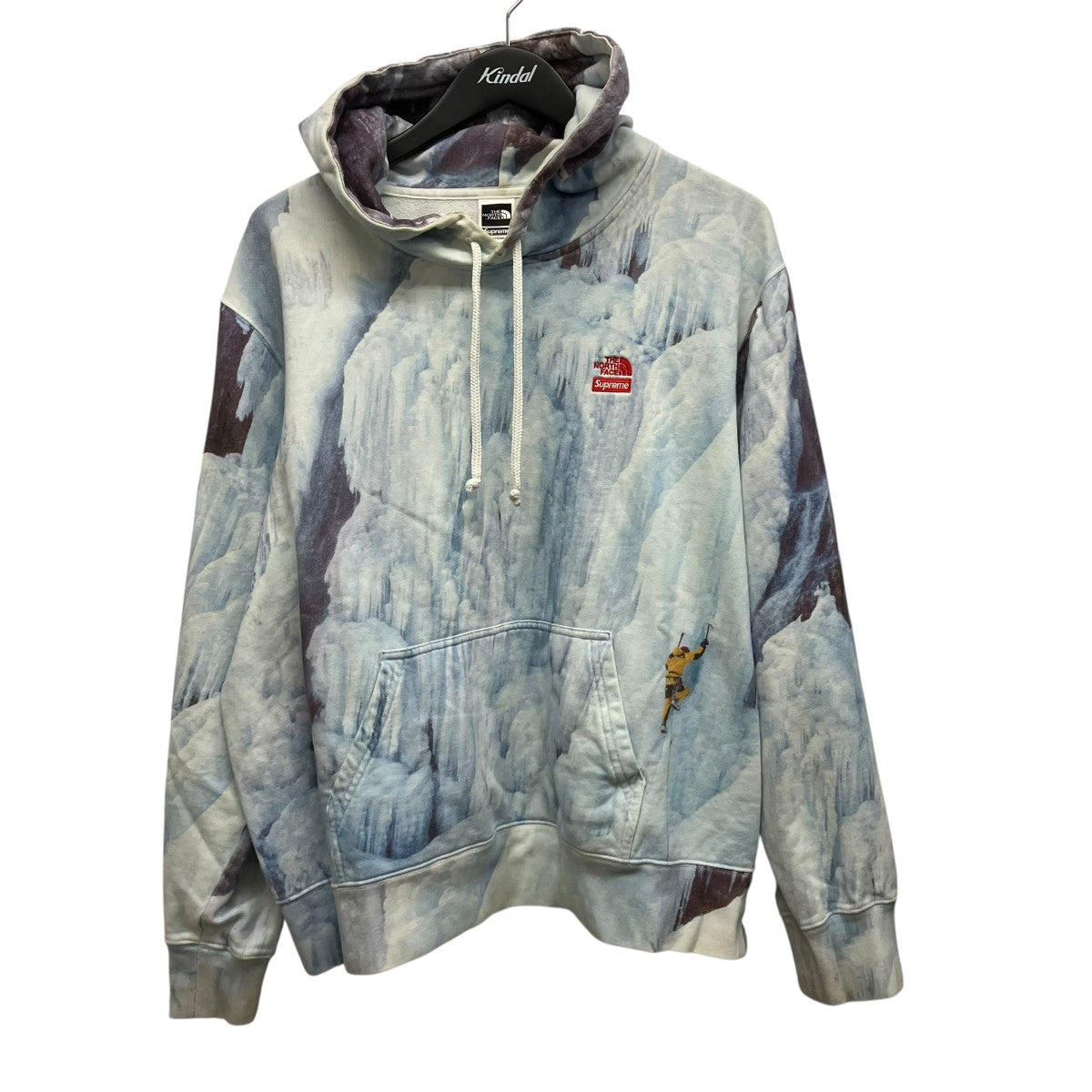 SUPREME×THE NORTH FACE 21AWIce Climb Hooded Sweatshirt総柄プルオーバーパーカーNT12100I 古着・中古-1枚目のアイテム画像
