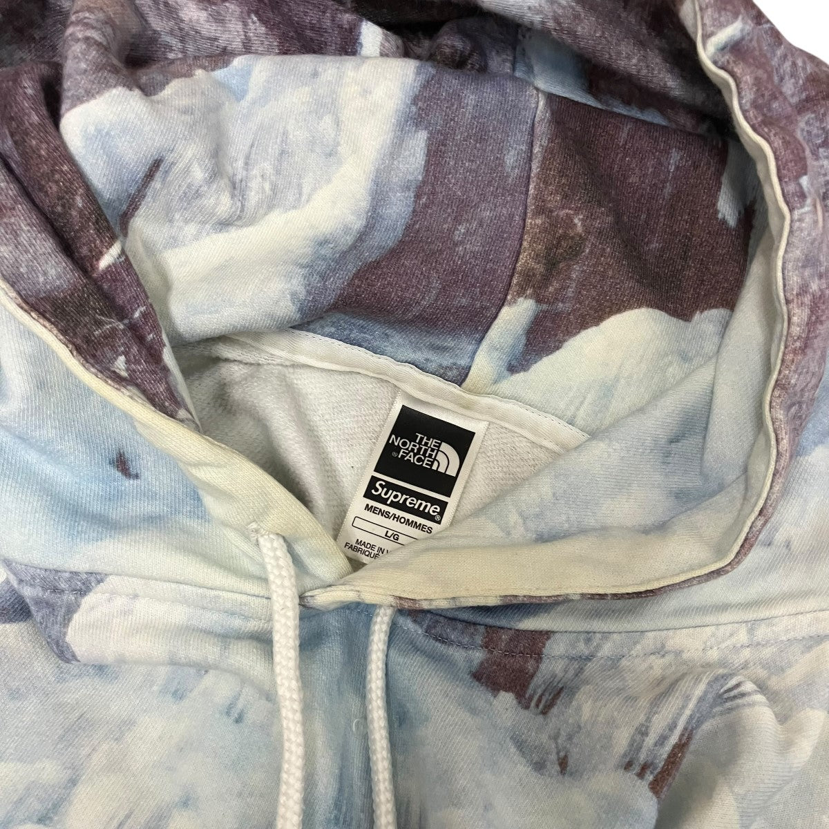 SUPREME×THE NORTH FACE 21AWIce Climb Hooded Sweatshirt総柄プルオーバーパーカーNT12100I 古着・中古-7枚目のアイテム画像