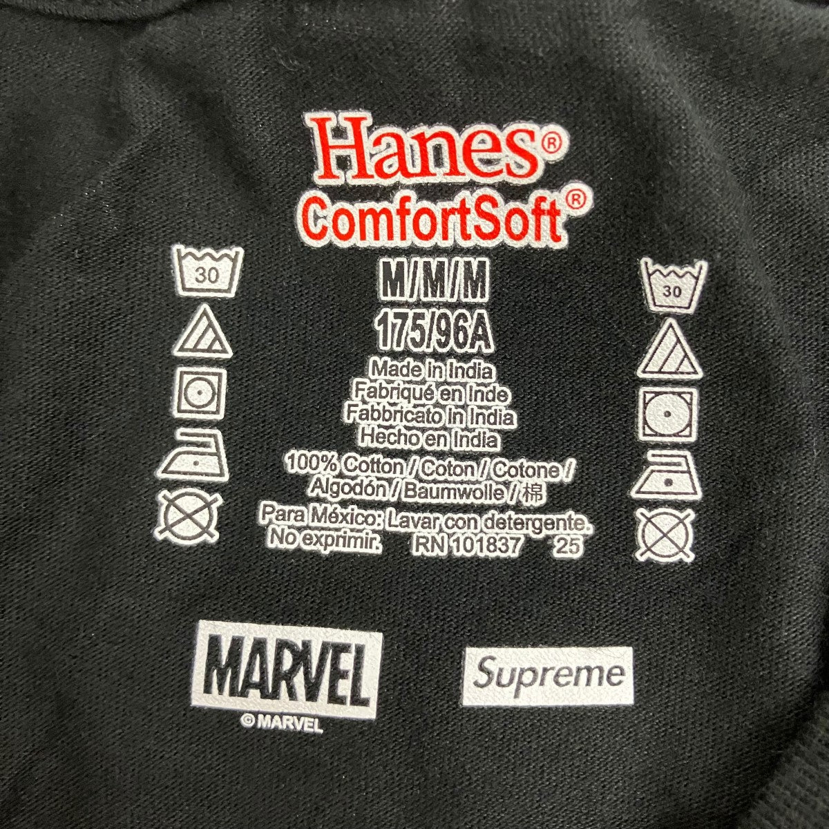Supreme×MARVEL×Hanes 26SSSpider-Man Tagless TeeスパイダーTシャツ 古着・中古-6枚目のアイテム画像