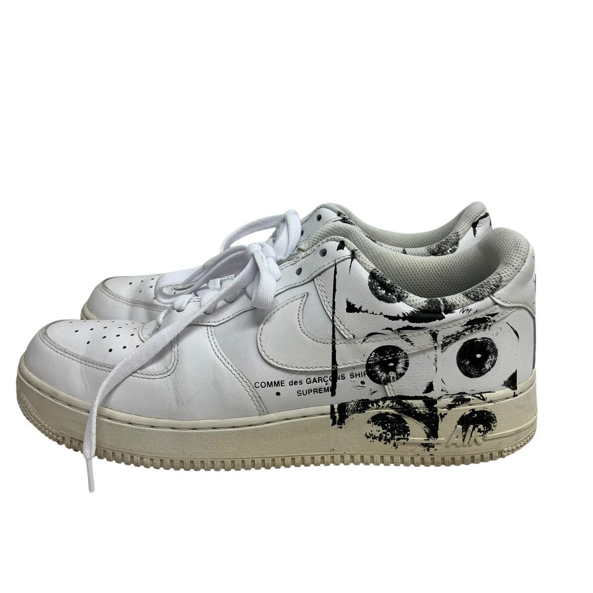 Supreme×COMME des GARCONS SHIRT×NIKE AIR FORCE 1 07 SUPREME CDGローカットスニーカー923044-100 古着・中古-3枚目のアイテム画像