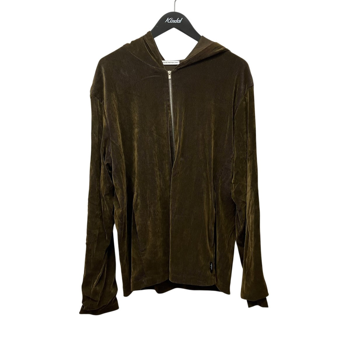 POST ARCHIVE FACTION (PAF) Cabaret HoodieコーデュロイZIP UPパーカーパーカーA1-101OG 古着・中古-1枚目のアイテム画像
