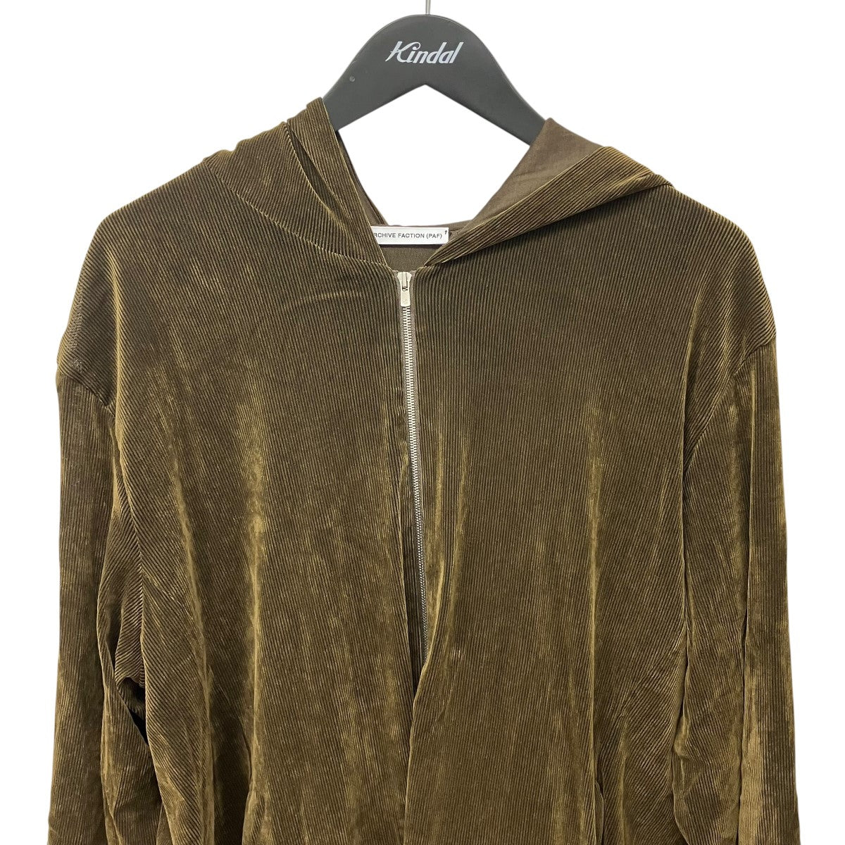 POST ARCHIVE FACTION (PAF) Cabaret HoodieコーデュロイZIP UPパーカーパーカーA1-101OG 古着・中古-3枚目のアイテム画像