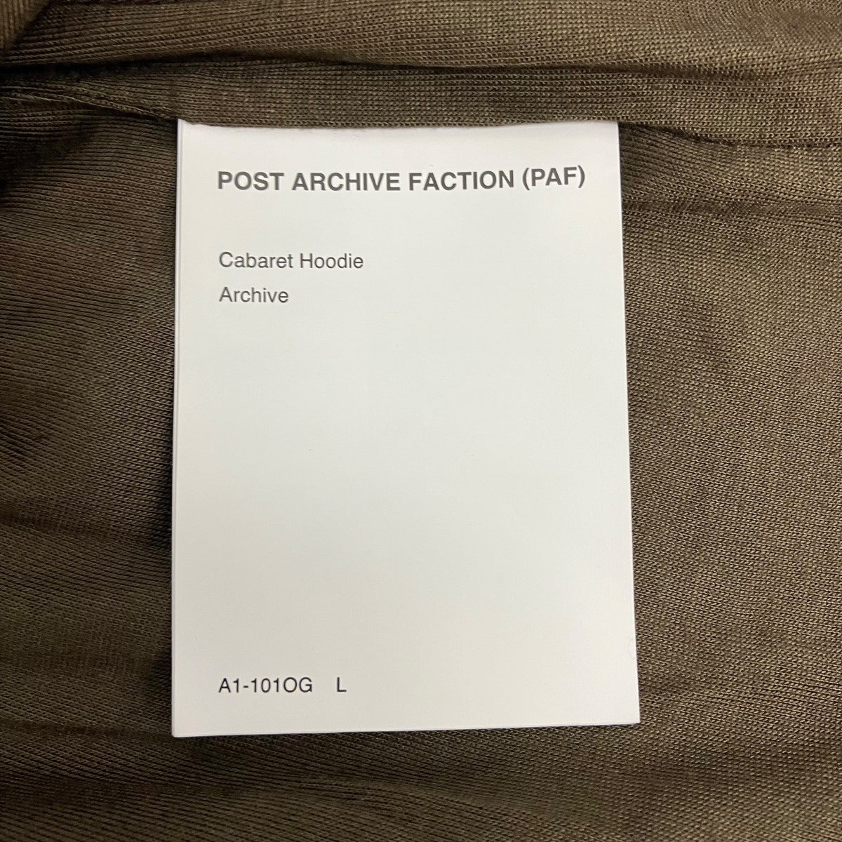 POST ARCHIVE FACTION (PAF) Cabaret HoodieコーデュロイZIP UPパーカーパーカーA1-101OG 古着・中古-7枚目のアイテム画像