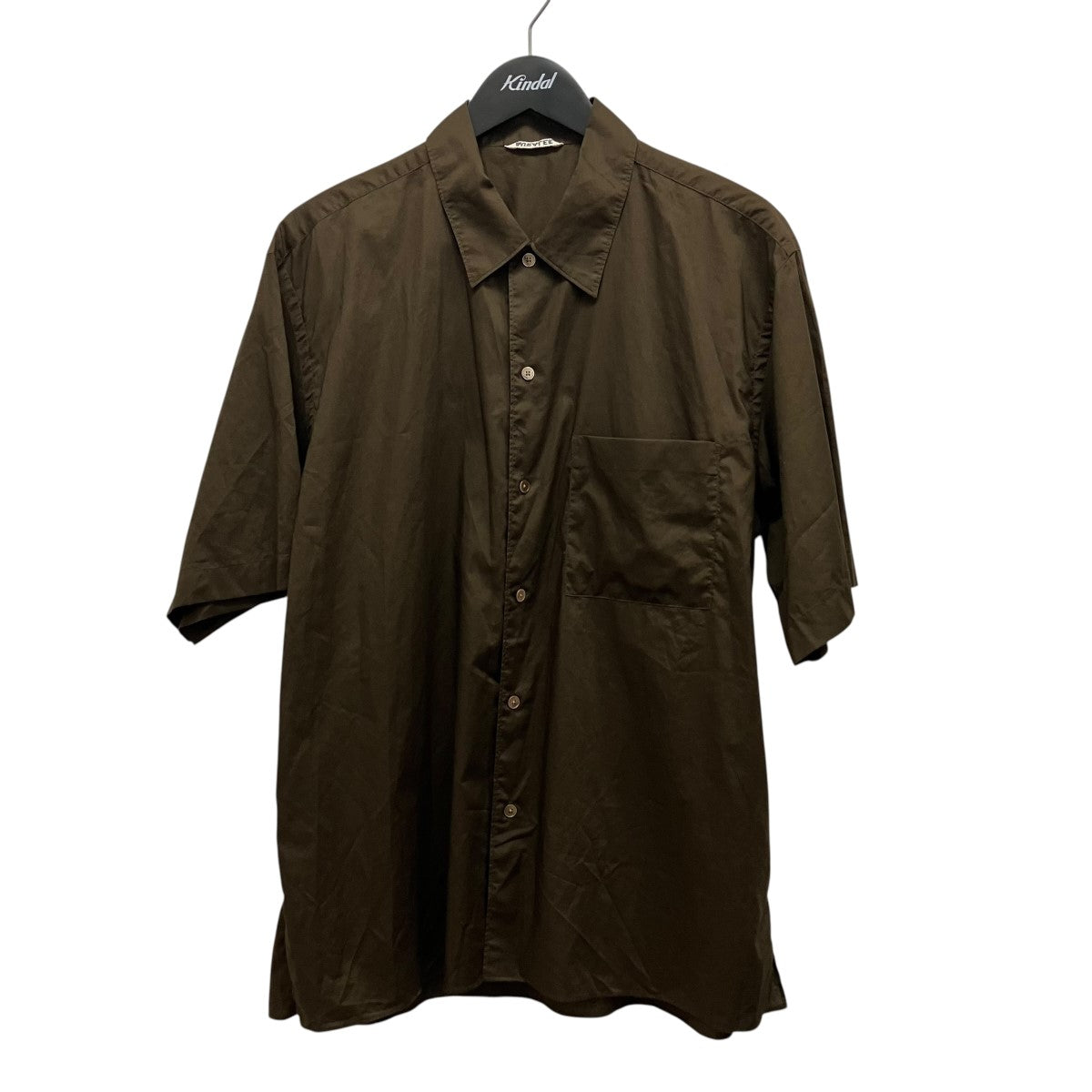 AURALEE 25SSWASHED FINX TYPEWRITER OPEN COLLAR HALF SLEEVED SHIRT半袖シャツA25SS03TL 古着・中古-1枚目のアイテム画像