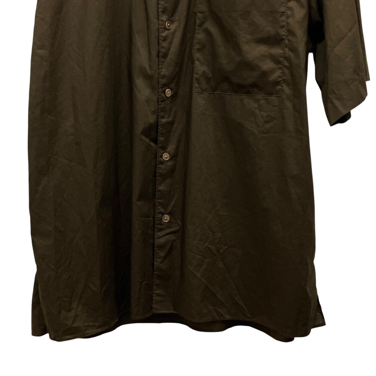 AURALEE 25SSWASHED FINX TYPEWRITER OPEN COLLAR HALF SLEEVED SHIRT半袖シャツA25SS03TL 古着・中古-4枚目のアイテム画像