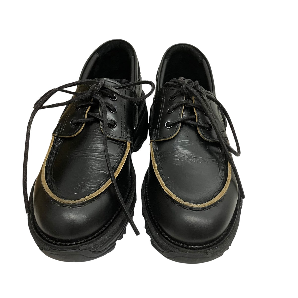 sacai boat deck shoesレザースニーカー 古着・中古-2枚目のアイテム画像